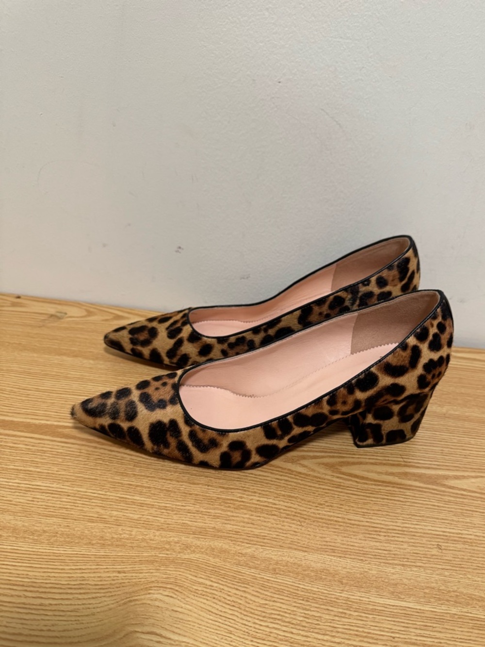 J. Crew Laney pumps in leopard calf hair women shoes size 10